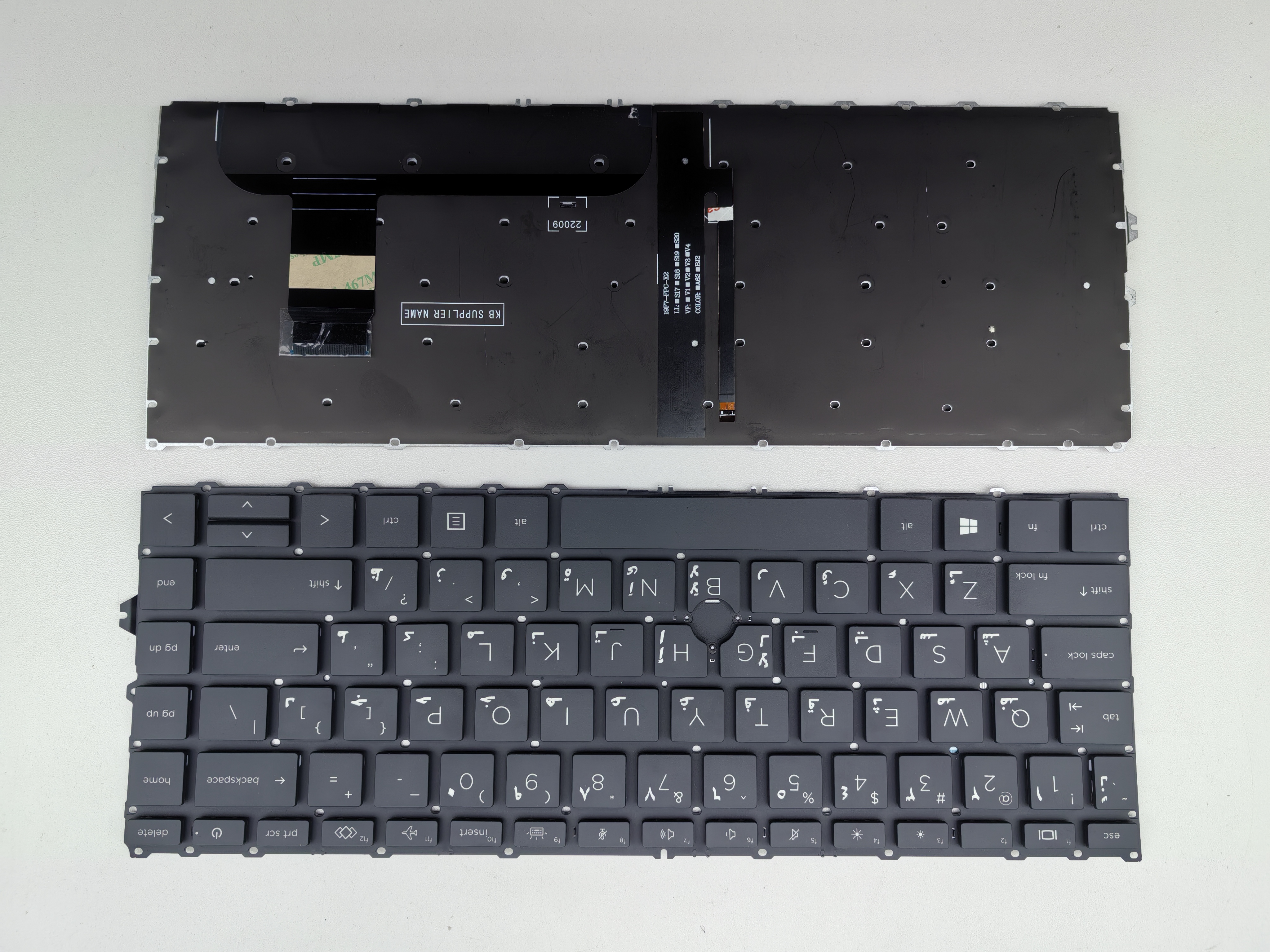 Picture of New Replacement Laptop Keyboard For HP 840G7/745G7/840G8/745G8/zbook firefly 14 G7 G8 BLACK With hole Backlit (OEM) AR Layout
